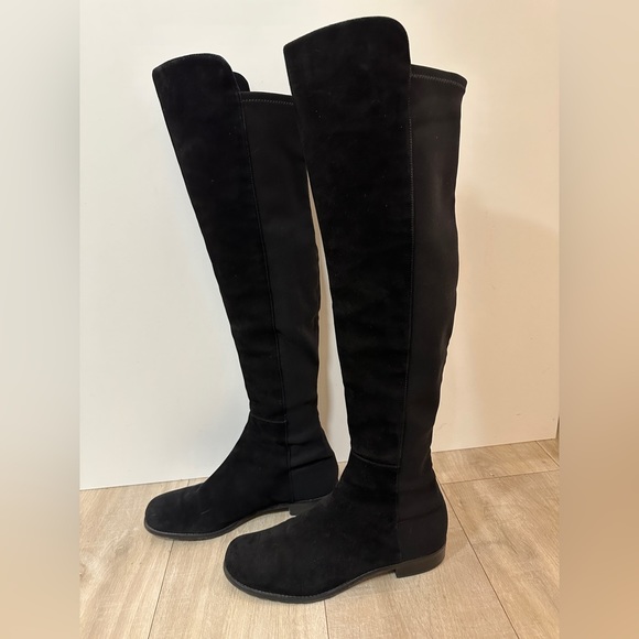 Stuart Weitzman 5050 Suede Boots - Picture 2 of 11